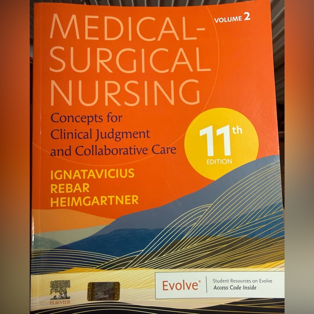 Medical Surgical Nursing Book 11th edition VOLUME 2 ONLY— not a bundle